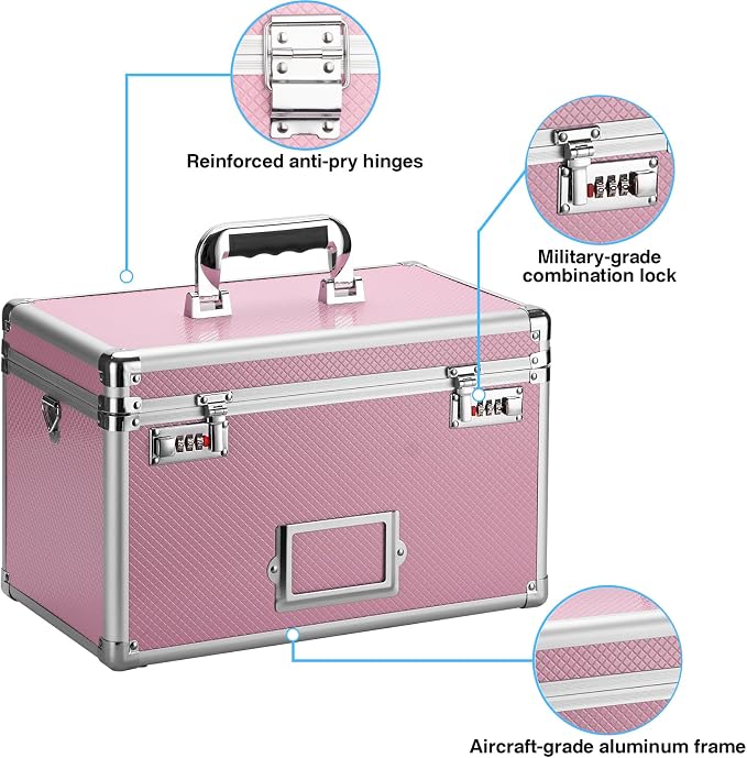 10.2 x 7 x 7.5 Inch Lockable Storage Box - Image 2