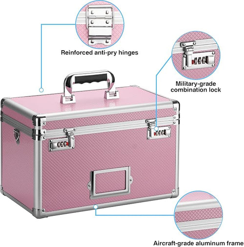 10.2 x 7 x 7.5 Inch Lockable Storage Box - Image 2