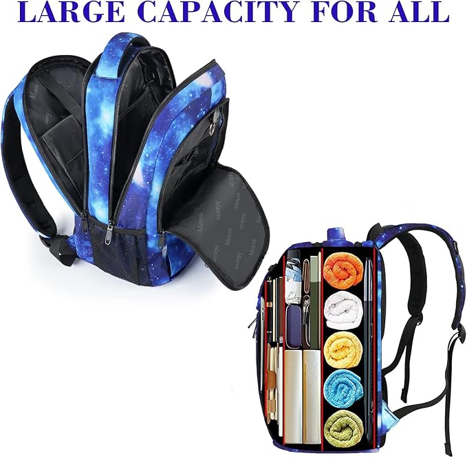 MATEIN School Backpack for Boys Girls, Anti Theft College School Laptop Bookbag - Image 9