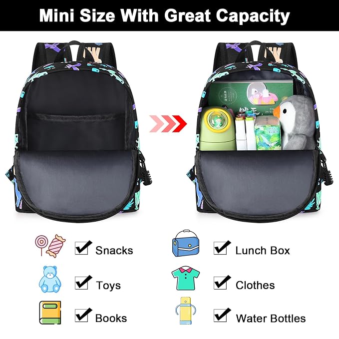 Accmor Toddler Backpack with Leash, Cute Dinosaur Kids Backpack + Anti Lost - Image 3