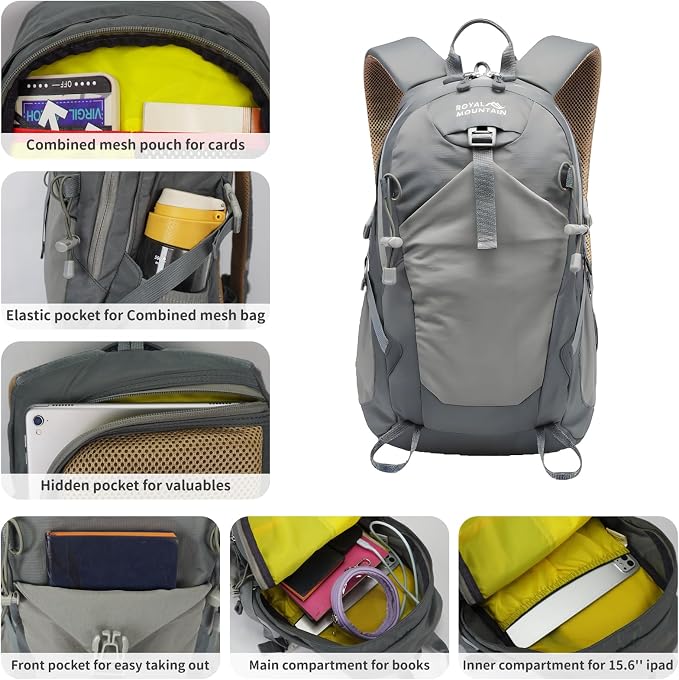 Hiking Backpack 30L Foldable Travel Daypack - Image 5