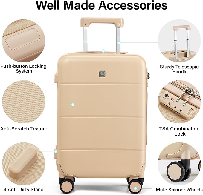 Hanke 24 Inch Checked Luggage - Image 3