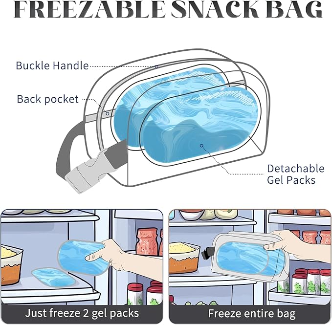 Cerbonny Small Cooler Bag Freezable Lunch Bag - Image 2