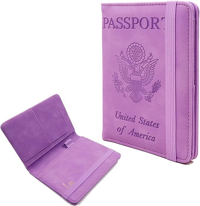 Melsbrinna Premium Leather Passport Holder Covers Case, Waterproof Rfid by Melsbrinna