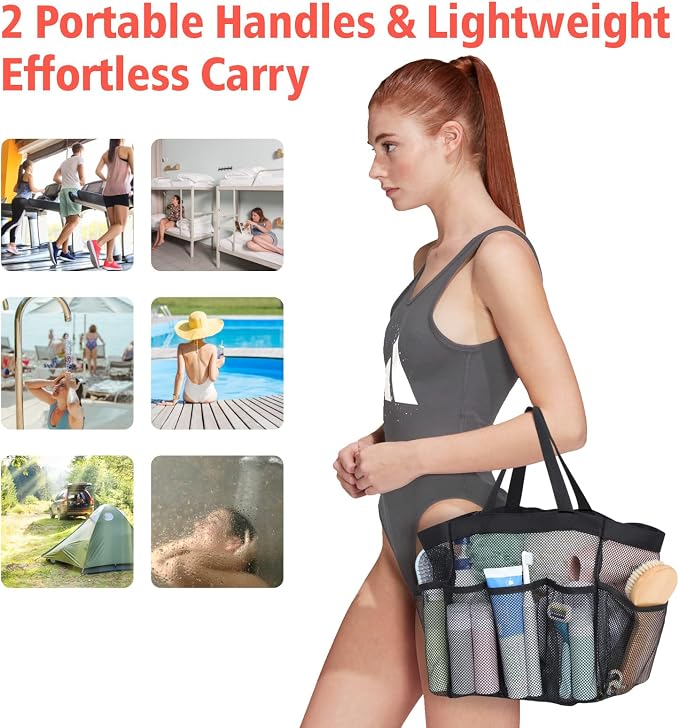 F-color Mesh Shower Caddy Portable - Image 4