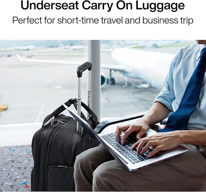 Hanke Softside Expandable Underseat Carry On Luggage - Image 8