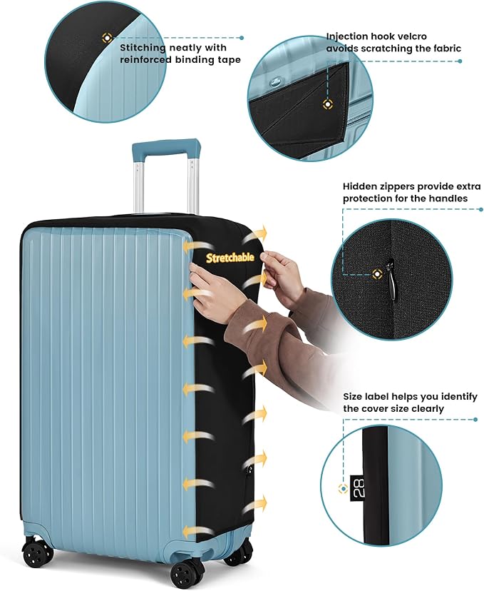 Travelkin Clear Luggage Cover Protectors - Image 4