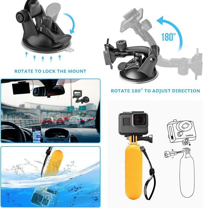Luxebell Action Camera Accessory Kit - Image 4