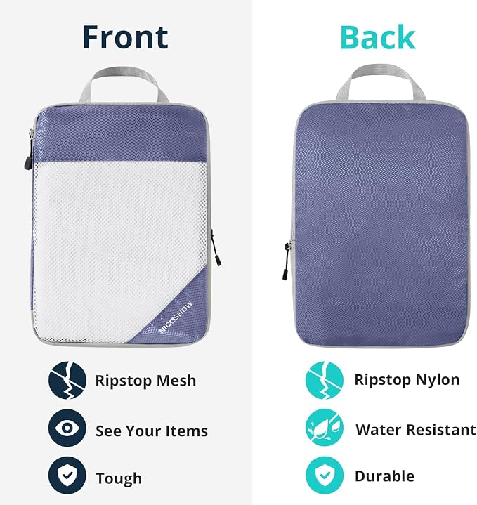 Compression Packing Cubes 3 Set, Compressible Space-Saving Packing Cubes - Image 5