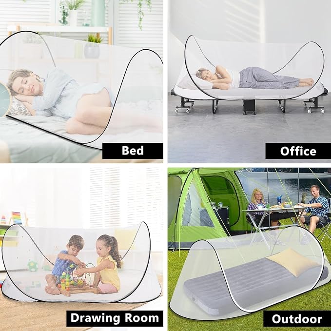 200 * 80 * 56 Large Size Mosquito Net Ultra Light Pop-up Foldable Mosquito Net - Image 5