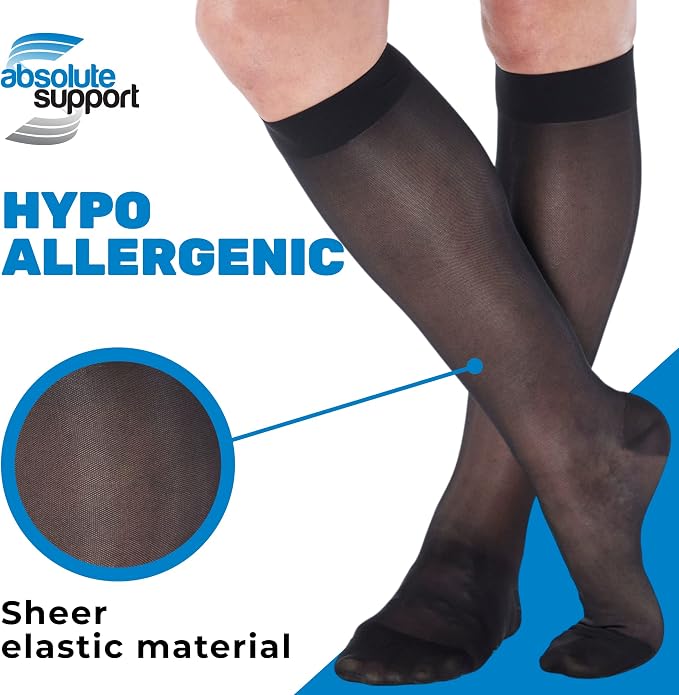 Wide Calves Sheer Compression Socks - Image 3