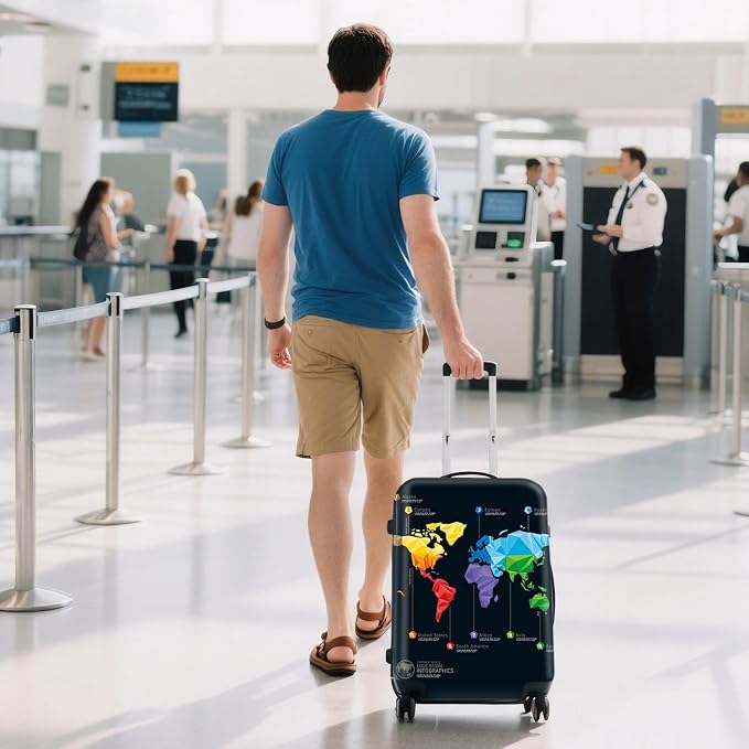 WUJIAONIAO Travel Luggage Cover Baggage Suitcase Cover Protector Skins 18-32 - Image 5