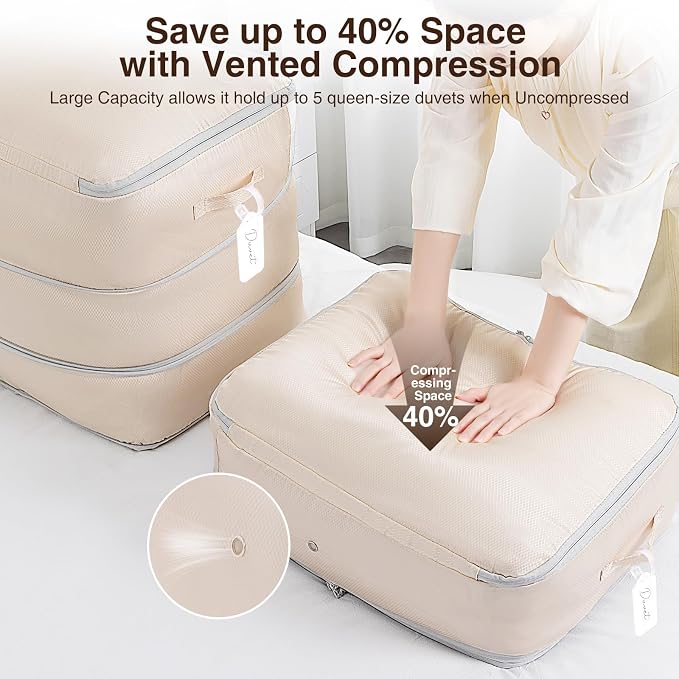 1 Pack Compression Storage Bags - 110L Large Capacity Comforter Storage Bag - Image 3