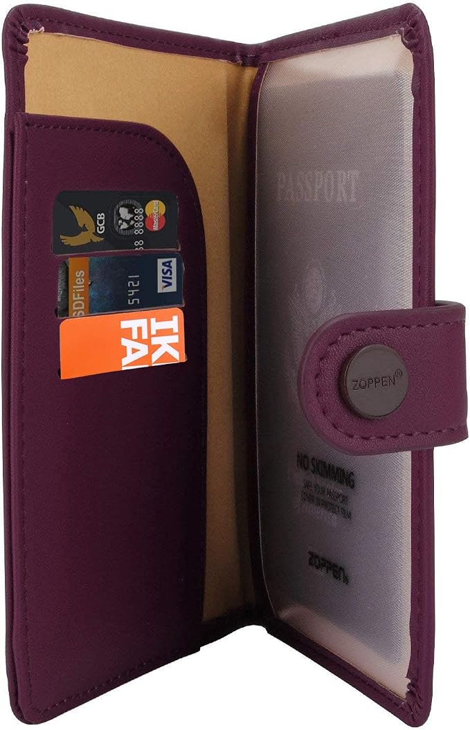 ZOPPEN Passport Holder Women, Passport Cover Travel Wallet Rfid Blocking - Image 4