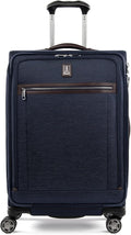 Travelpro Platinum Elite Softside Expandable Checked Luggage, 8 Wheel Spinner by Travelpro