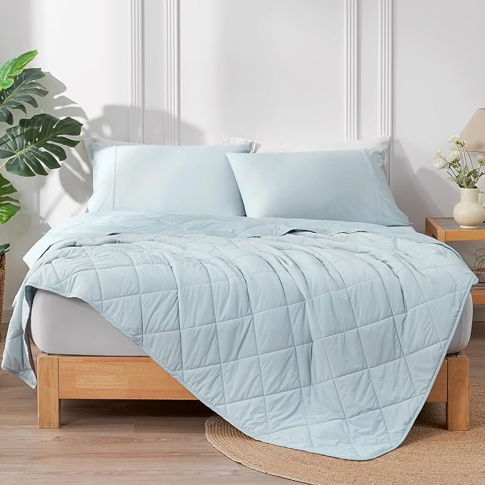 Cozy Bliss Cooling Blanket for Hot Sleepers, Q-Max 0.4 Cooling Comfort Queen - Image 4