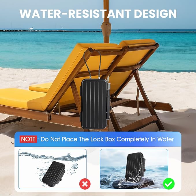 Beach Lock Box, Travel Safe Lock Box - Image 6