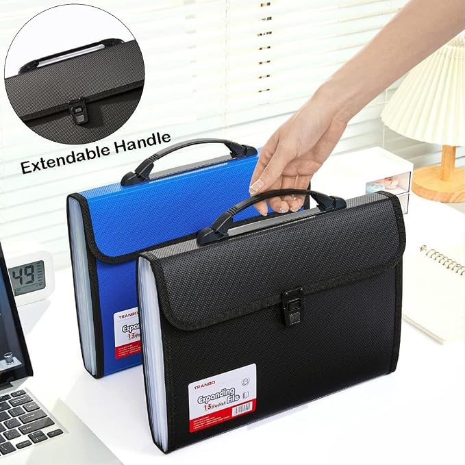 Extra Large Legal Size/Foolscap 12 Pockets Accordion File Organizer - Image 6