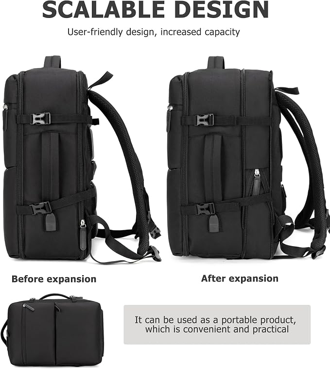 feilario 2 Piece Set 24in Aluminium Frame PC Hard Shell Spinner Wheels Luggage - Image 3