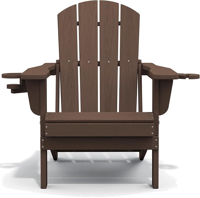 SERWALL Adirondack Chair with Cup Holders - Image 11