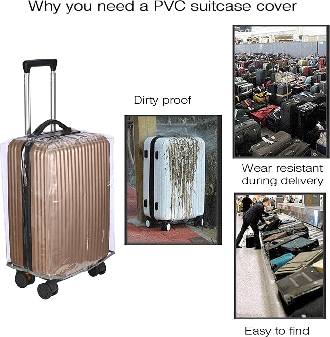 FABWAY Clear PVC Suitcase Cover - Image 5