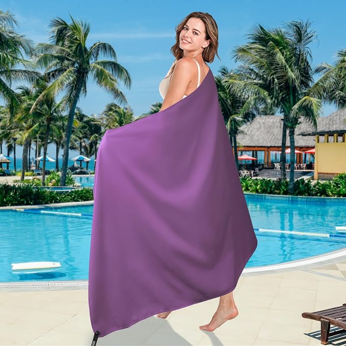 BOGI Microfiber Travel Sports Towel-Quick Dry Travel Soft Lightweight Absorbent - Image 9