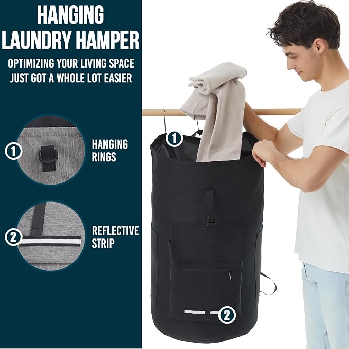 Laundry Backpack Heavy Duty, 115L Extra Large Laundry Bag - Image 4