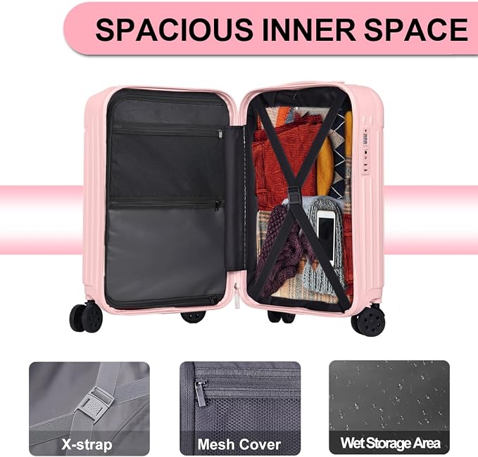 Krute Carry on Luggage PC+ABS Suitcases - Image 7