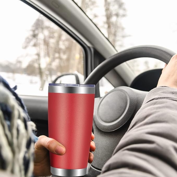 VEGOND 20oz Tumbler with Lid and Straw Stainless Steel Tumbler Cup Vacuum - Image 6