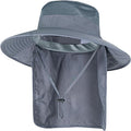 Sun Hats for Men Women Fishing Hat UPF 50+ Breathable Wide Brim Bucket Hats by ZOORON