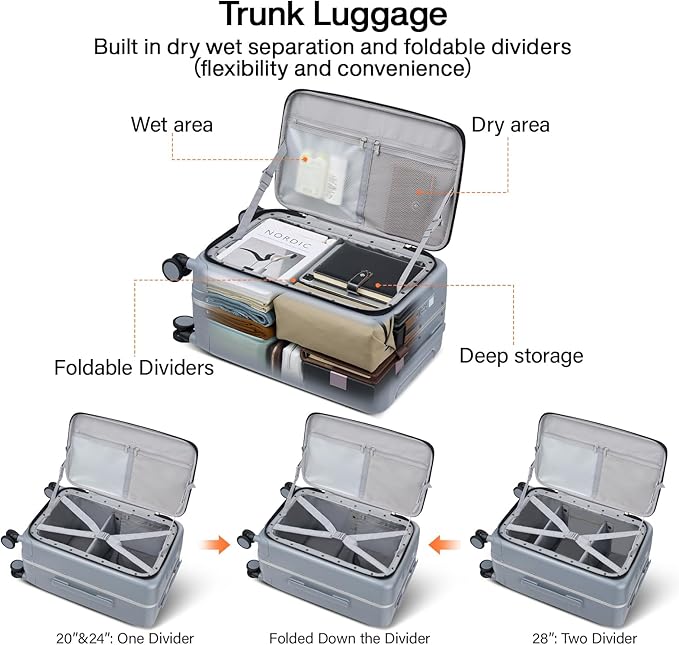 Hanke 20 Inch Carry On Luggage - Image 4