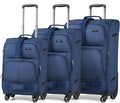 Hanke 3 Piece luggage Sets Softside Expandable luggage by Hanke