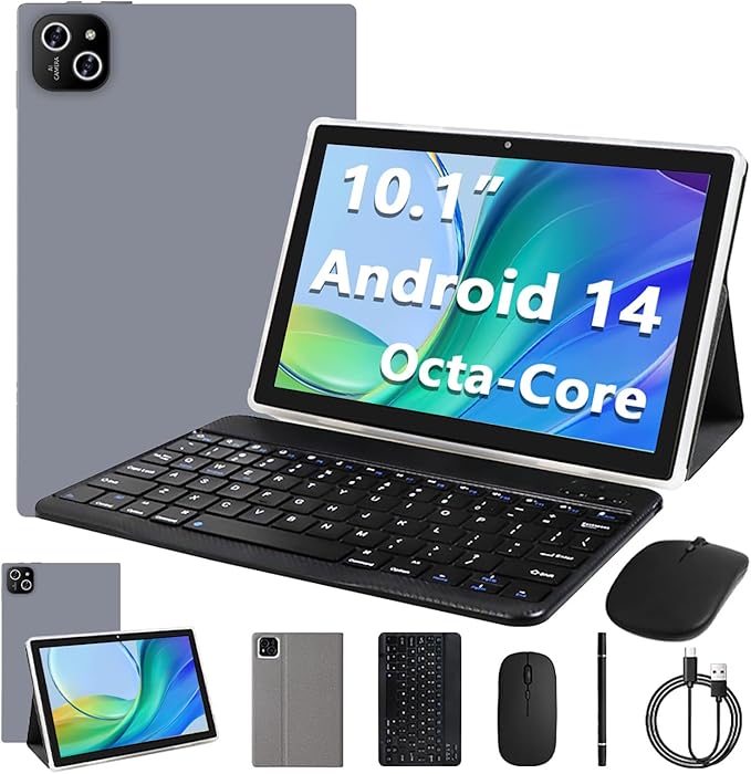Tablet, Android 14 Tablet with 12GB RAM 128GB ROM, Octa-Core Processor Tablets by ITMEIPC