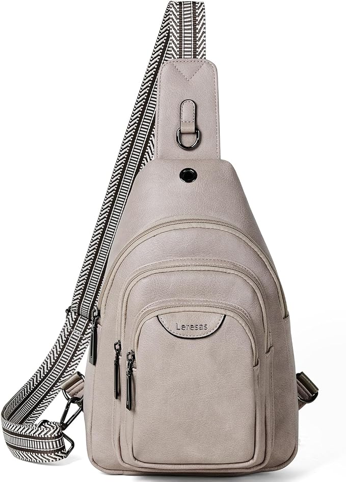 Crossbody Sling Bag for Women Men Anti Theft Cross Body Fanny Pack Belt Bag by Leresas