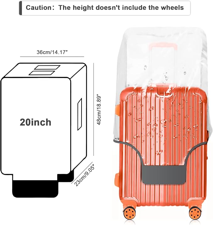 20 Inch Luggage Covers for Suitcase TSA Approved, Carry On Luggage Cover - Image 2