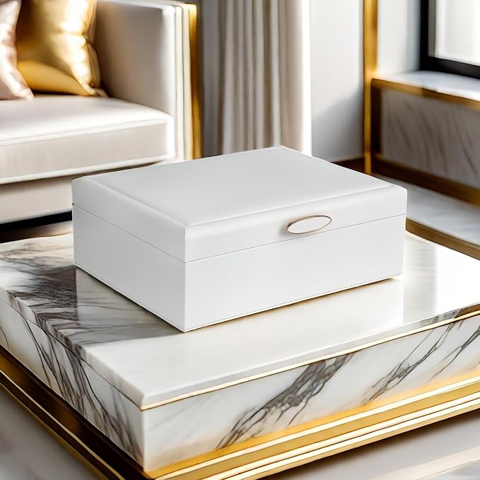 Small Jewelry Organizer for Women, 2-Layer Travel Jewelry Box - Image 7