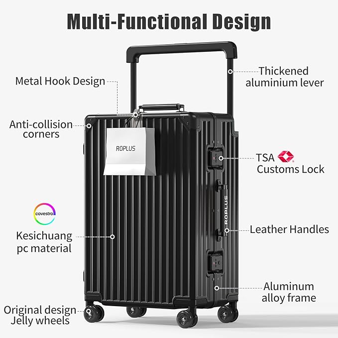 Aluminium Frame Carry on Luggage - Image 2
