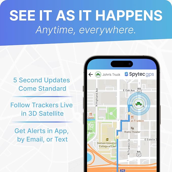 Spy Tec Atlas GPS Tracker for Vehicles & Kids | Up to 14-Day Battery Life | - Image 5