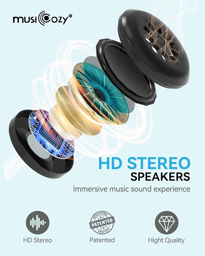 MUSICOZY Sleep Headphones Masks, Headphones Masks - Image 5