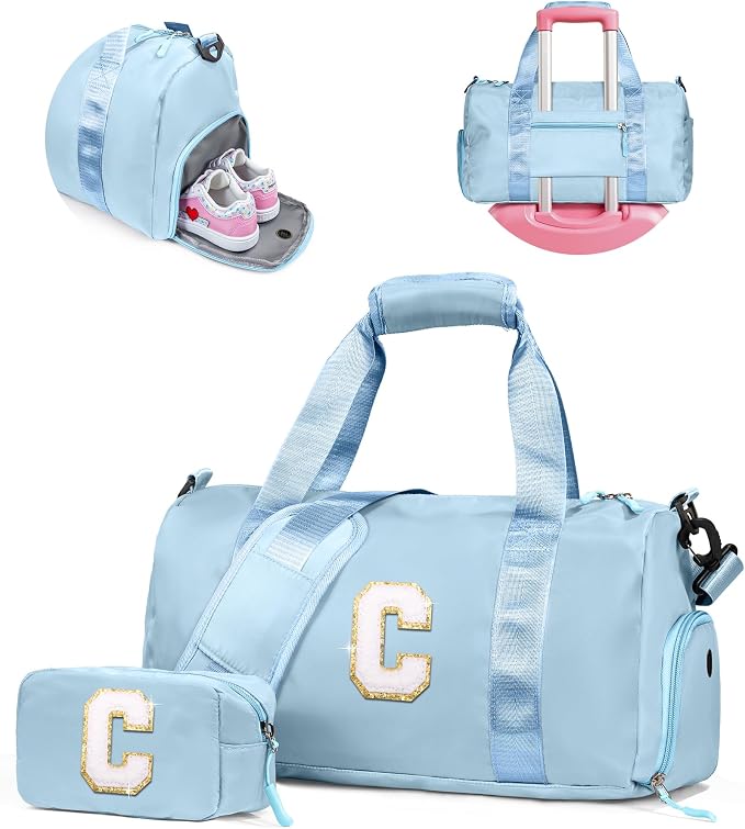 Gifts for 3 4 5 6 7 8 9 Year Old Girls-Girl Gym Bag by Vogewood