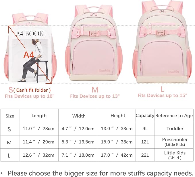 Lightweight Small Backpack for Kids Kindergarten Preschool Backpacks for Girls - Image 4
