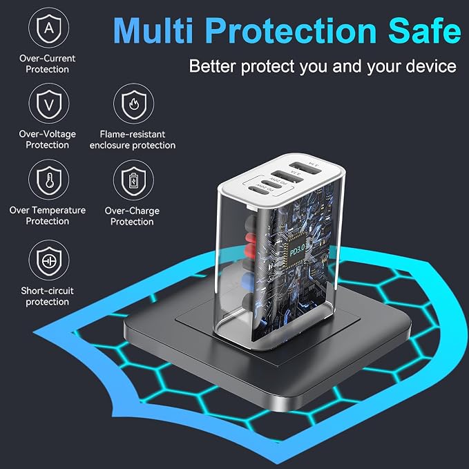 USB C Fast Charger Block, iPhone Charger Fast Charging Blocks 40W Multi Port - Image 5