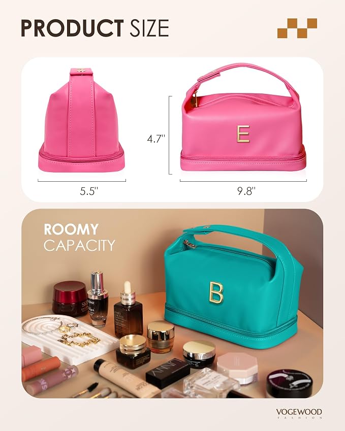 Birthday Gifts for Women 20s, Personalized Makeup Bag - Image 7