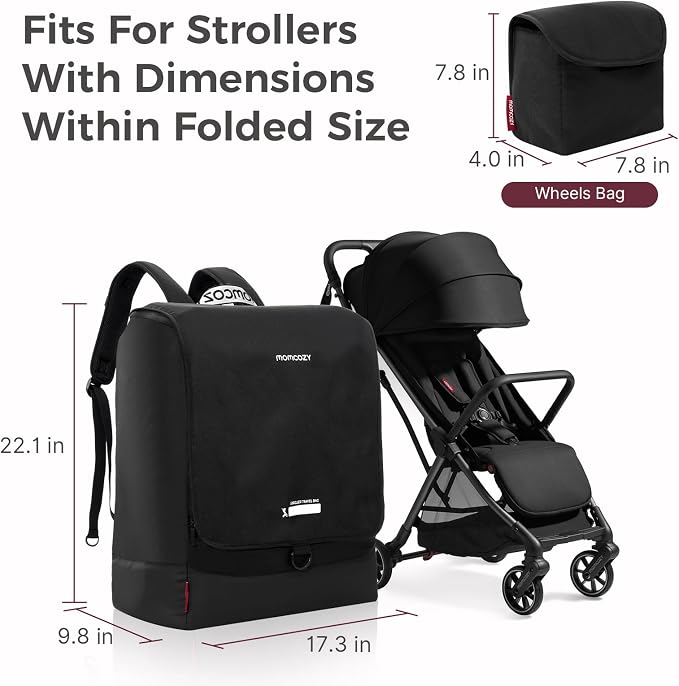 Momcozy Stroller Travel Bag for Airplane | Suit ClickGo Stroller | Compatible - Image 2