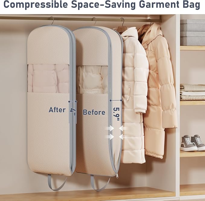 DIMJ 4 Pack 43" Compression Garment Bags - Image 2