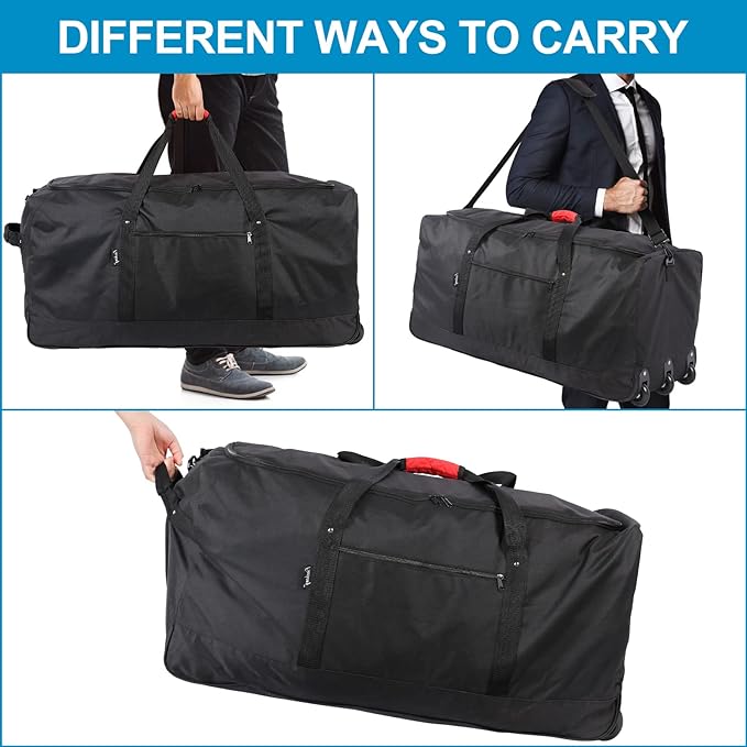 Finnhomy 120L Foldable Rolling Duffel Bag - Image 6