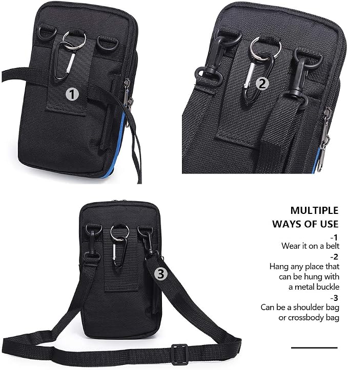 Water-Resistant Oxford Fabric Multifunction Smart Phone Bag /Case, One Shoulder - Image 4