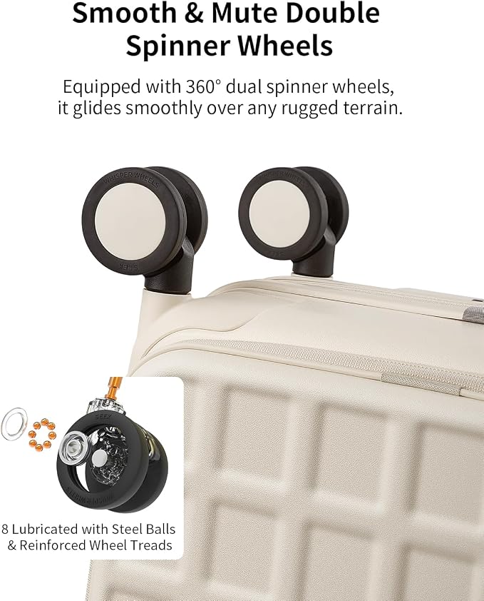 aji Expandable Top Opening Luggage Sets 2 Piece - Image 8