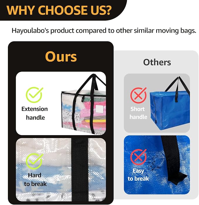 Moving Bags Heavy Duty Extra Large, Alternative - Image 3