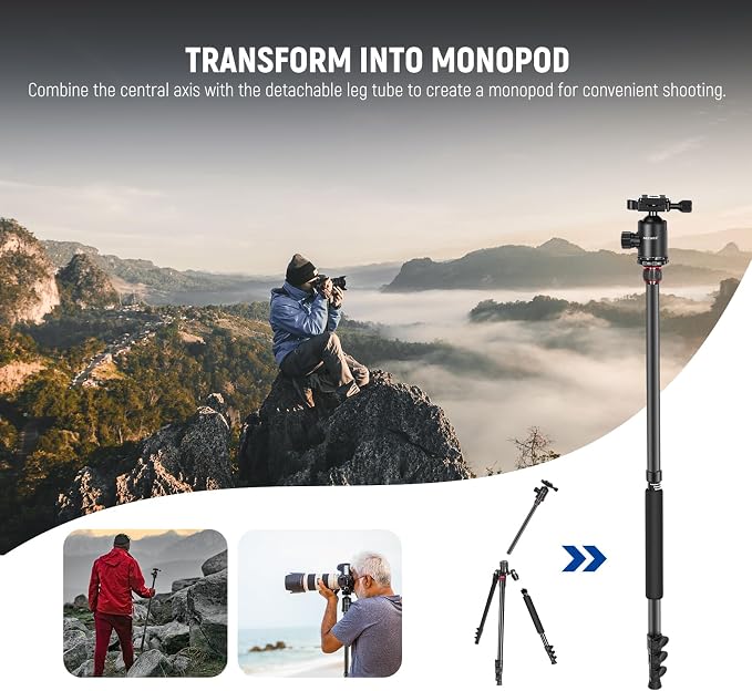 NEEWER 77 inch Camera Tripod Monopod - Image 6